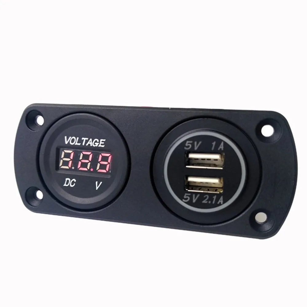 Двойной USB авто розетка для автомобильного прикуривателя разветвитель 3.1A адаптер питания зарядное устройство для мобильного телефона цифровой вольтметр дисплей
