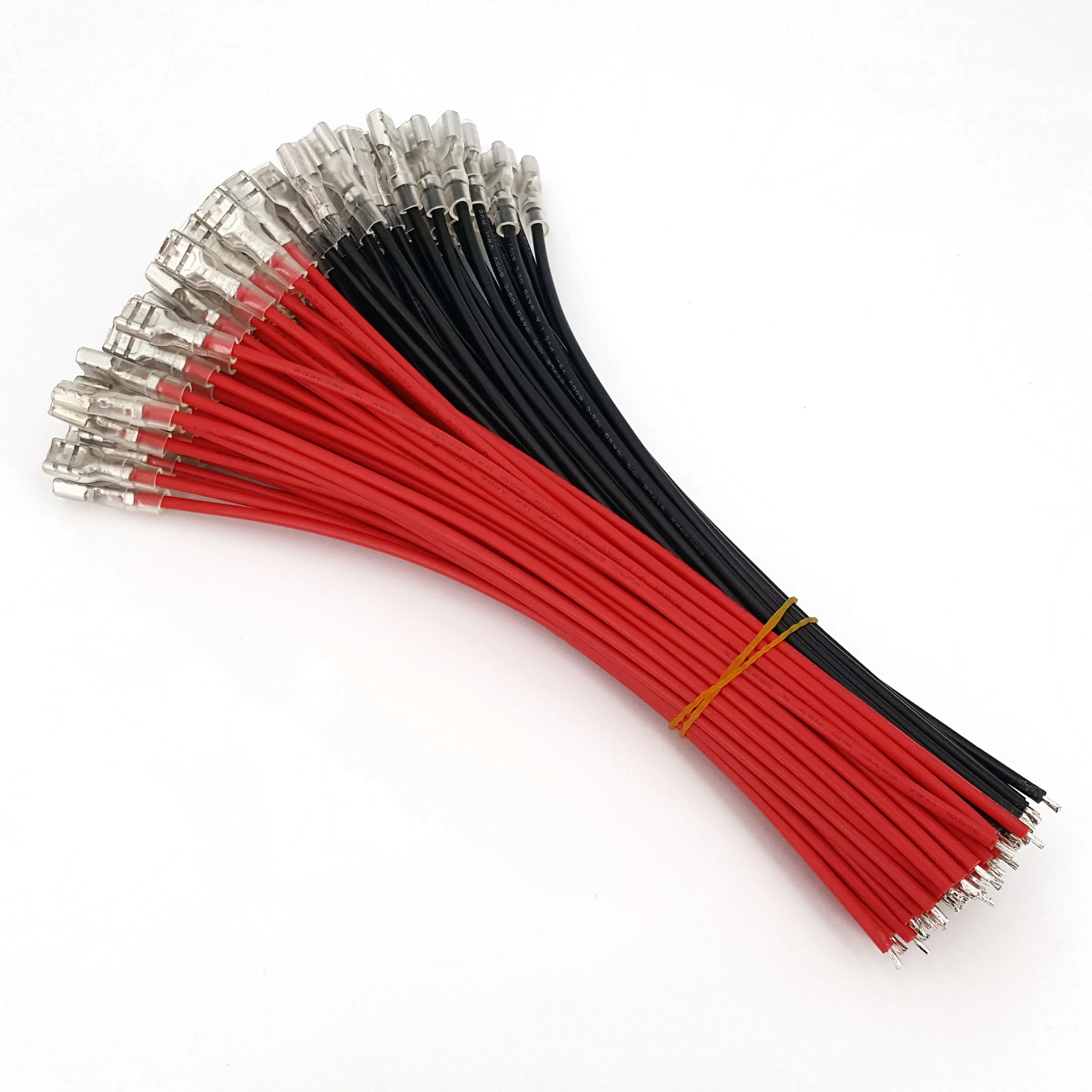 100 шт. 6 3 мм быстроразъемные клеммы 18 AWG мама 20 см|spade terminal connector|spade wire connectorconnector crimp |