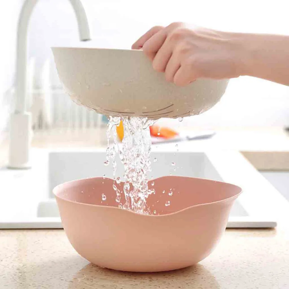 2 в 1 сетчатые сита для мытья риса корзина для овощей и фруктов кухонные инструменты миска корзина для инструментов полезные кухонные аксессуары L* 5