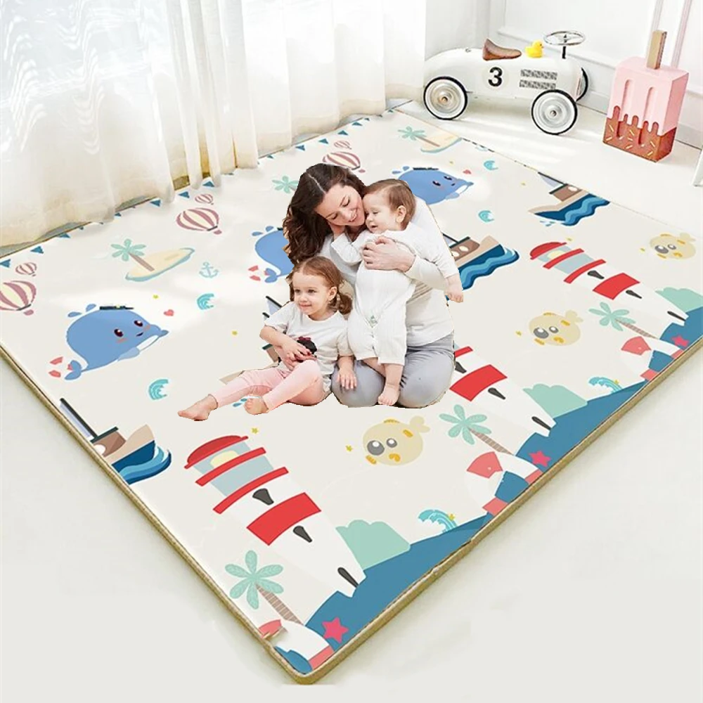 Foldable Playmat XPE Foam Crawling Carpet Baby Play Mat Blanket Children Rug for Kids Educational Toys Soft Activity Game Floor 80x160cm play mat baby crawling blanket soft floor carpet kids rug playmat waterproof mcqueen kid bedroom rug