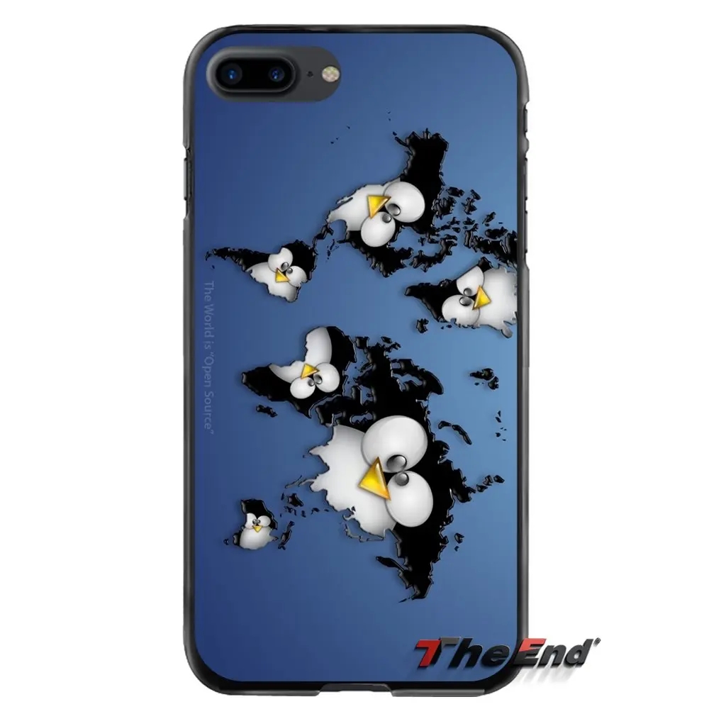 images 9 Linux Пингвин аксессуары чехлы для телефонов Чехлы для Apple iPhone 4 4s 5 5S 5C SE 6 6S 7 8 Plus X iPod Touch 4 5 6 - Цвет: images 9