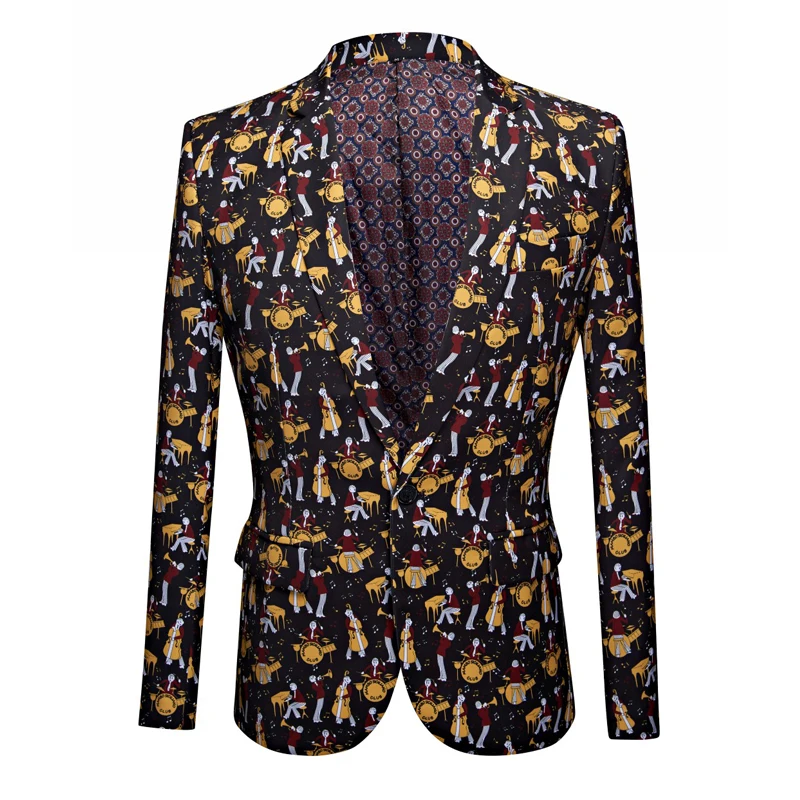 Мужской костюм жениха с цифровой печатью для выступлений клубный DJ-костюм темой