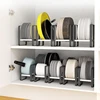 Kitchen Cabinet Storage Shelves Plates Dishes Chopping Board Storage Rack Bowl Cup Holder Multifunction Kitchen Closet Organizer ► Photo 1/6