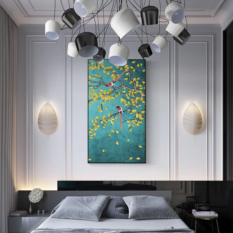 Canvas Paintings Magpies Flowers Birds Posters And Prints Chinese Style Wall Art Picture For Living Room Study Aisle Home Decor | Дом и сад