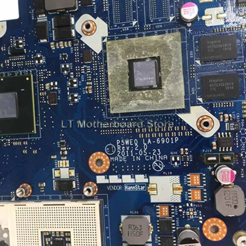  P5WE0 LA-6901P motherboard for acer 5750 5750G 5755 laptop motherboard HM65 GT520M original Test mo