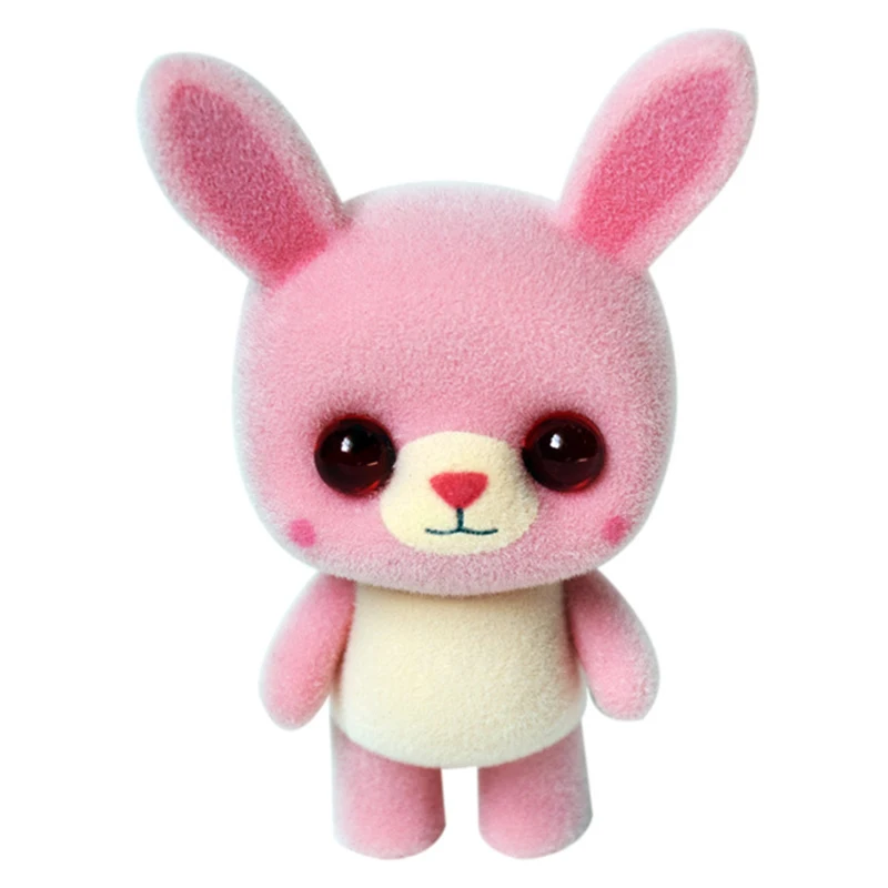 Милый кролик стекаются куклы игрушки для детей детские мини животные игрушка сумка брелок кулон Декор розовый красный кролик дети подарок фигурки