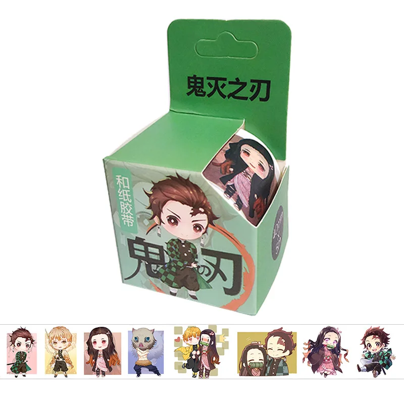 

4cm*5m Demon Slayer Kimetsu no Yaiba Anime Washi Tape Adhesive Tape DIY Book Sticker Label Masking Tape