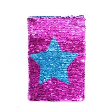 Креативный стиль ноутбук пятиконечная звезда двухсторонняя блесток офсетная бумага ноутбук свежий ремесло подарок ноутбук