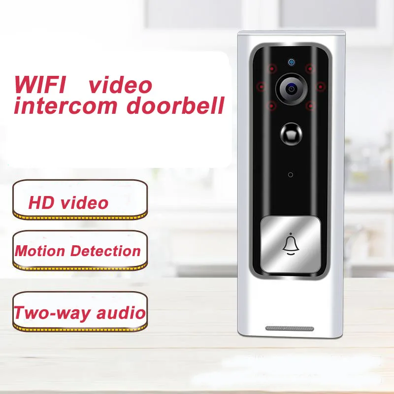 WIFI Doorbell Smart video Door wireless intercom FIR Alarm IR night visio Wireless Home Security Camera | Безопасность и защита