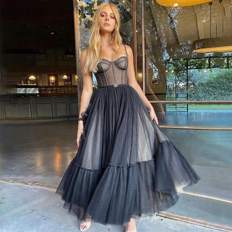 Rocwickline New Summer and Autumn Women's Dress Sexy & Club Patchwork Strapless Spaghetti Strap Lace Fit and Flare Elegant Dress