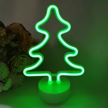 

Neon Signs LED Light With Holder Base For Party Supplies Removable Home Flamingo/Cactus Moon/Heart Angel/Star Light Neon