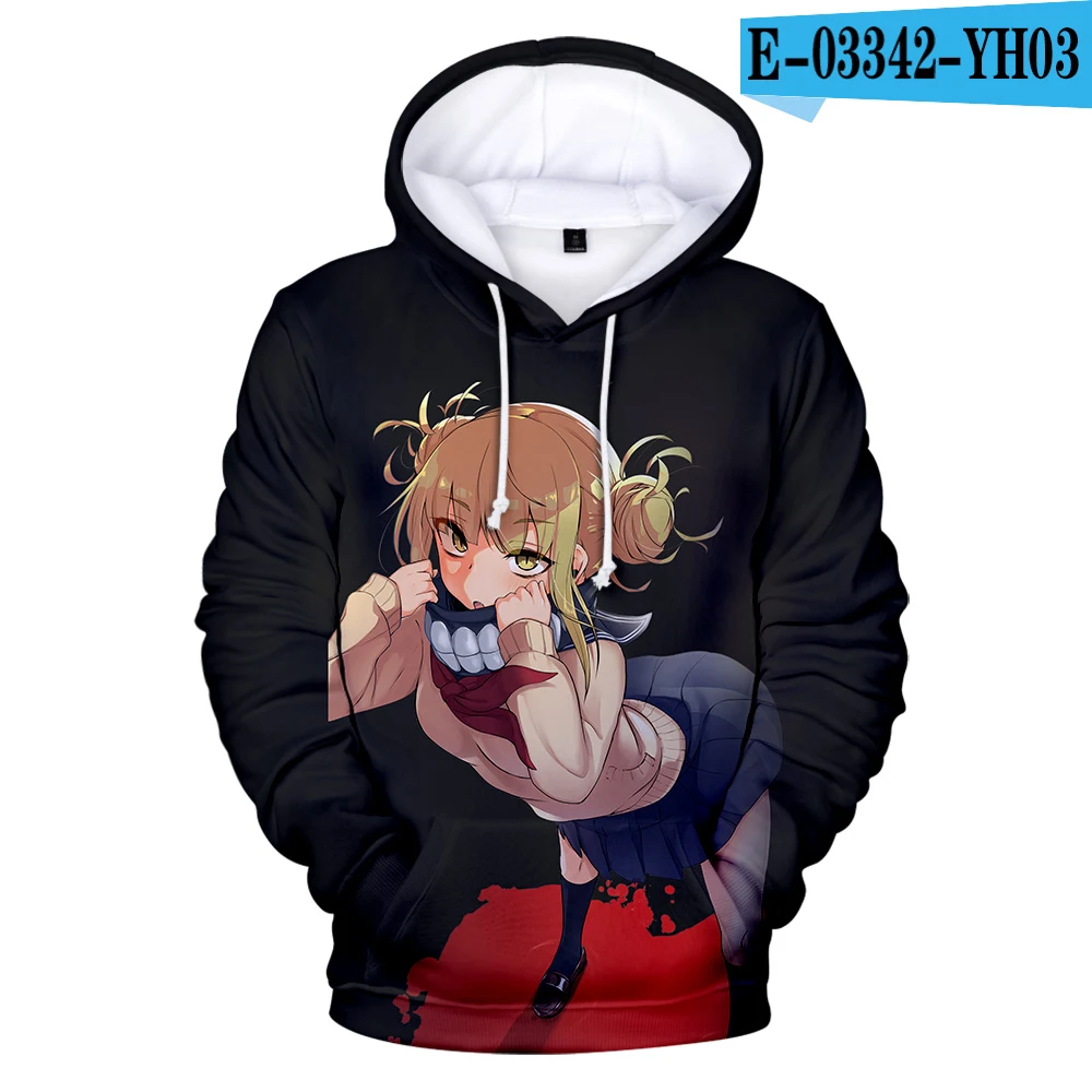 3D Модные толстовки Harajuku Himiko Toga 3D толстовки для мужчин и женщин Kpop с круглым вырезом милые толстовки для мальчиков и девочек Himiko Toga - Цвет: 3D