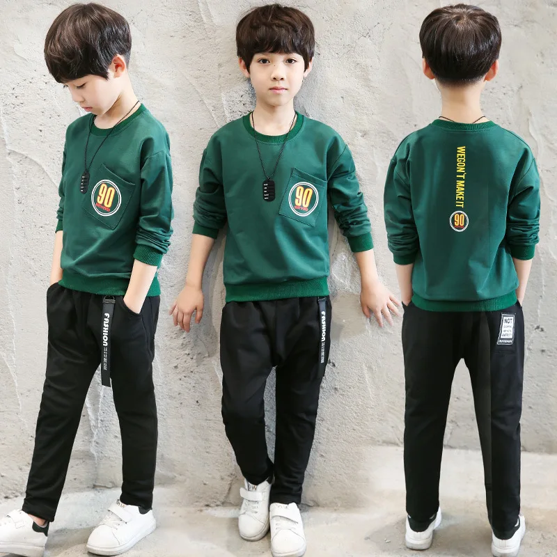 

Childrenswear Autumn New Products BOY'S Lettered Set 2019 Korean-style Children Trendy Two-Piece Set