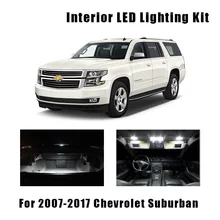 14 шт. белый светодиодный светильник Потолочные лампы Интерьер комплект подходит для 2007- Chevrolet Suburban Tahoe карта номерного знака Лампа