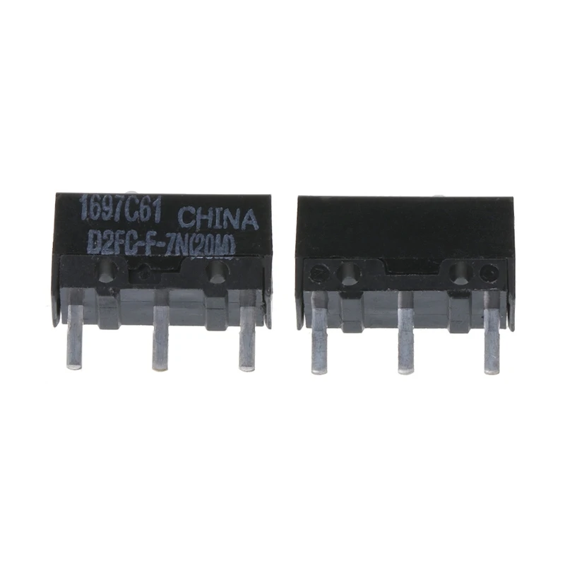 2Pcs Original OMRON Mouse Micro Switch D2FC-F-7N 20m for Logitech RAZER double light switch