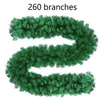 

Artificial Christmas Tree Hanging Branches Green Rattan Spruce Fir Wreath for Front Door Festive Imitation Decoration Christmas