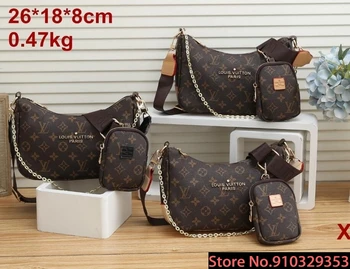 

Luxury Louis Vuitton LV- Leather Handbags Women Bags Designer Brand Women's Shoulder Bags Large Capacity Ladies Hand Bags L430