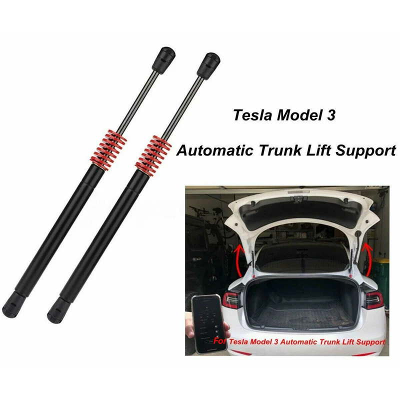 

2PCS High Quality Auto Car Accessories Specifically For Tesla Model 3 Automatic Luggage Lift Support Pneumatic Rear Trunk Struts