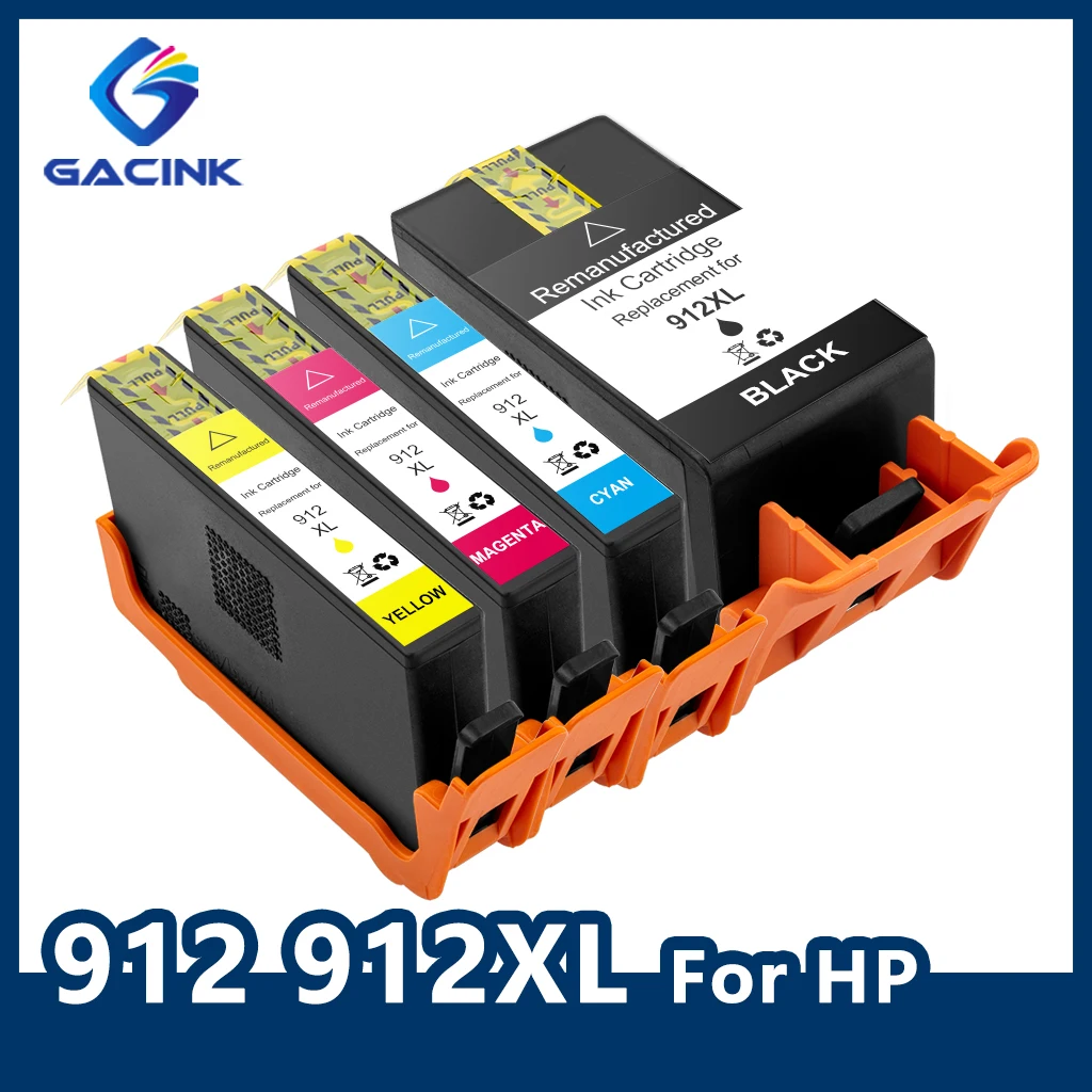 Совместимый чернильный картридж GACINK 912 912XL для HP OfficeJet Pro 8012 8014 8015 8020 8022 8023 8024 8025 8026