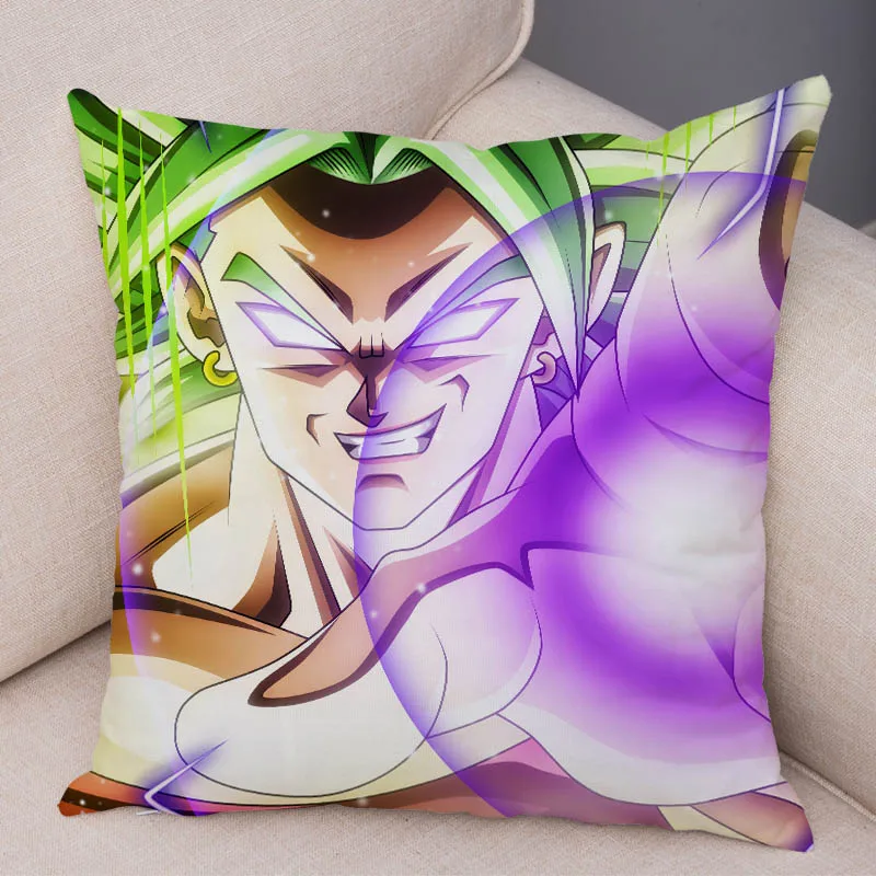 15 С рисунком из мультфильма «Жемчуг дракона Z сын Goku vegeta Broli наволочка плюшевые размером 45*45 см чехлы для диван, домашний декор Япония наволочка с аниме - Цвет: 15