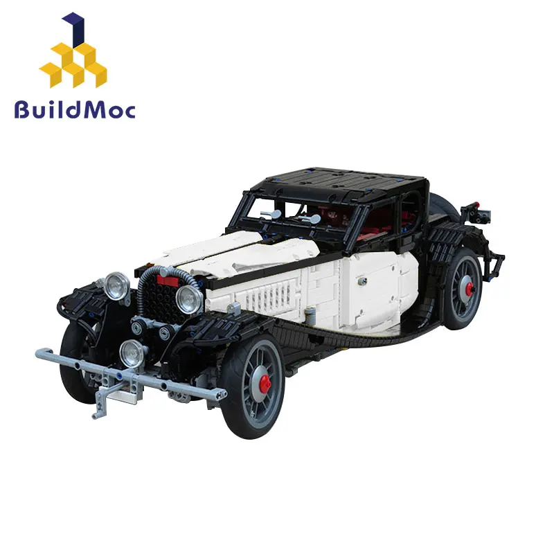

Retro -50T blocks Technic Race Car Building Blocks Bricks Model Classic Car Children Toys Christmas Gift