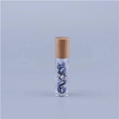 F 480 шт./лот Refillable10ml прозрачные эфирные массажные стеклянные рулонные бутылки с цветными нефритовыми роликовыми шариками гравия внутри - Цвет: F