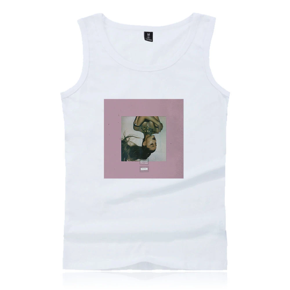 Ariana grande thank you next, Новые Топы на бретелях, популярный классный Повседневный модный топ без рукавов для мужчин/женщин, одежда больших размеров