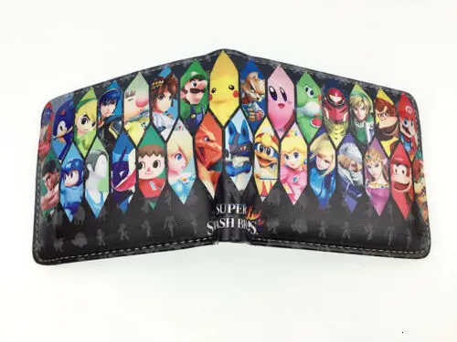 Super Smash Bros кошелек с ID держатель для карт zelda Карманный короткий PU двойной кошелек - Цвет: 13