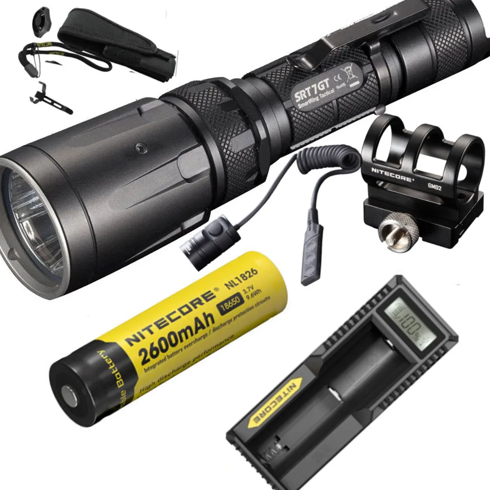 826 UM10 RSW1 GM02 NITECORE SRT7GT Flashlight CREE XP-L HI V3 LED RGB Light max 1000LM beam distance 450 meter tactical torch+ RSW1+ GM02 - Испускаемый цвет: 826 UM10 RSW1 GM02