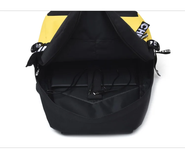 Action Large Pikachu Backpack with USB Charge Line Student Schoolbag Cute Cartoon Pikachu Couple Bags Quality Canvas Bag Gift