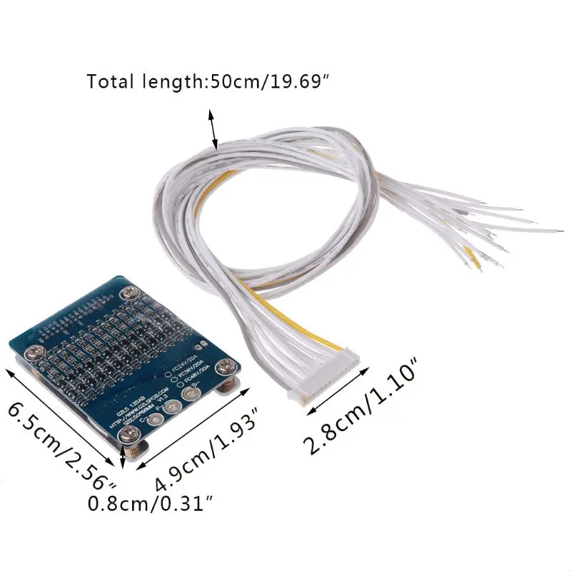 Литий-ионная литиевая батарея 20A 18650 датчик СМК баланс 13S 48V