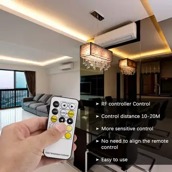 

Light Strips SMD 5050 White&Warm White DC12V Flexible Light Strip with Remote Control Home Garden Decoration