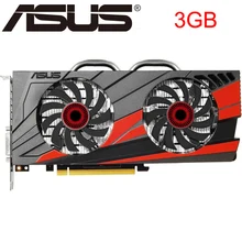 ASUS Видеокарта GTX 1060 3 ГБ 192Bit GDDR5 оригинальные видеокарты для nVIDIA VGA карты Geforce GTX1060 б/у 1050 TI 750 960 950