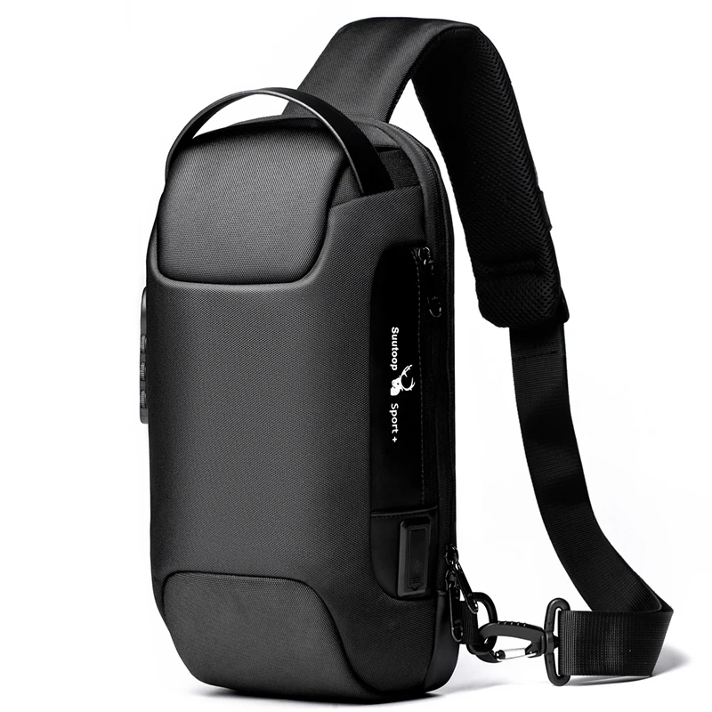 

2020 Men's Waterproof Oxford Multifunction Crossbody Bag Anti-theft Shoulder Bags Short Trip Messenger Chest Bag Pack For Male
