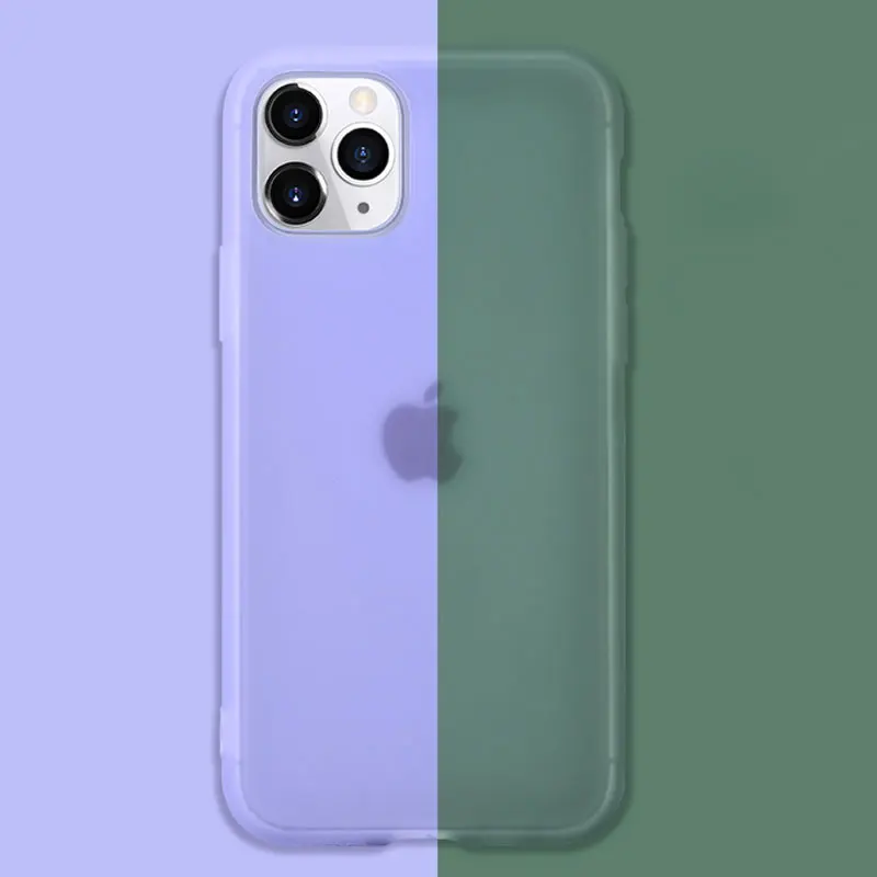 Матовый Силиконовый чехол для Apple iPhone 11 Pro Max XS X XR 8 Plus 7 SE 2 2020 SE2 6 6S iPhone11 прозрачный