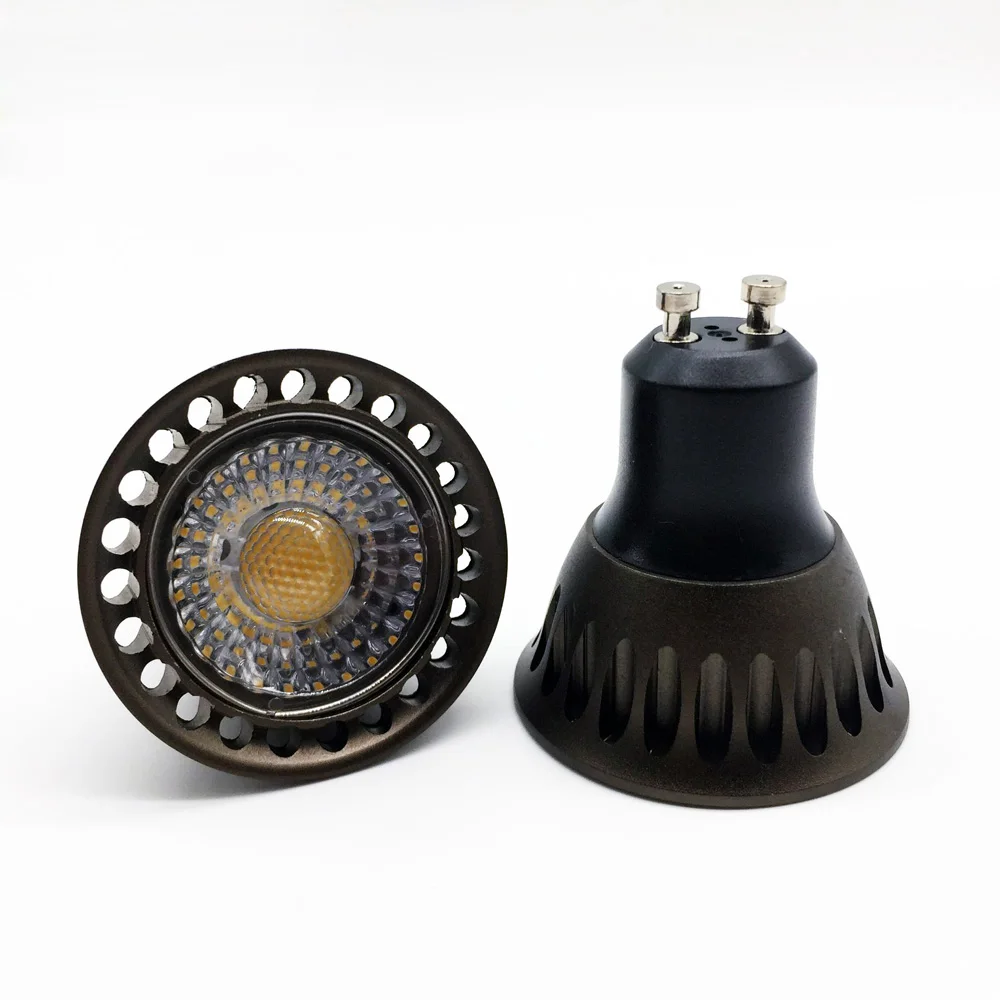 10 шт. ультраяркие Диммируемые светодиодные лампы GU10 6 Вт 85 265 в|cob gu10|gu10 led lampled lamp |