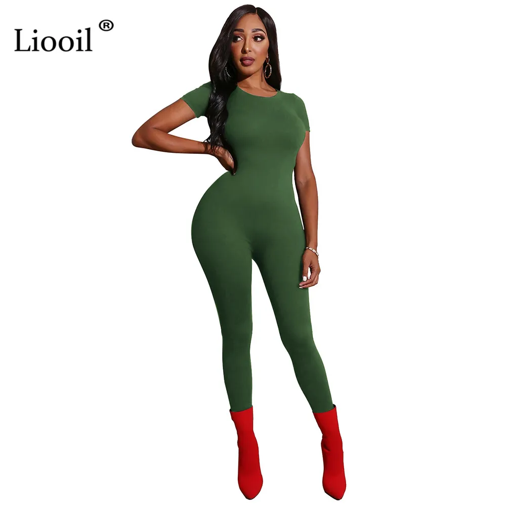 Liooil, Клубная одежда, длинные штаны, облегающие, вечерние, сексуальный комбинезон для дня рождения, одноцветные, черные, бордовые, обтягивающие, женские комбинезоны и комбинезоны