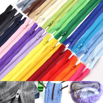 

10Pcs/Pack Colorful High Quality 20cm Length Nylon Coil Zippers Tailor Garment Sewing DIY Handcraft Accessories Wholesale Retail
