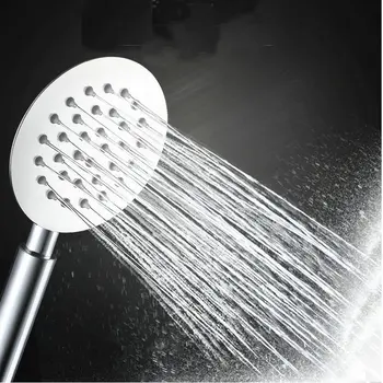 

Hand-held shower head electroplated stainless steel flower spray water-saving hand-held shower head lotus head
