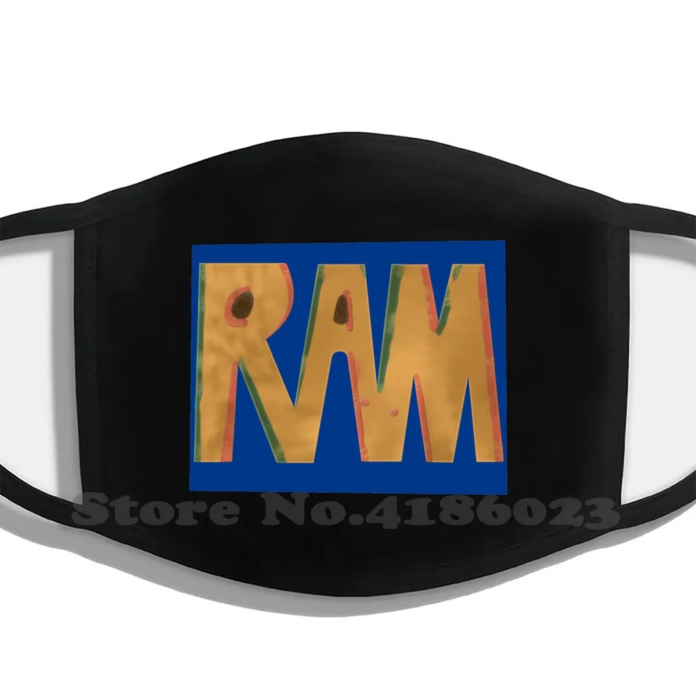 Черная дышащая многоразовая маска для рта Ram Design ОЗУ студийный альбом запись