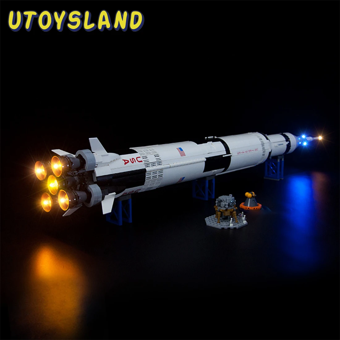 Набор со светодиодной подсветкой с питанием от USB для Apollo Saturn V 21309 (только