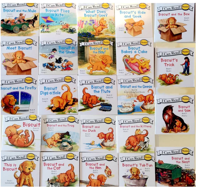 12 Books Biscuit Series Phonics English Picture 