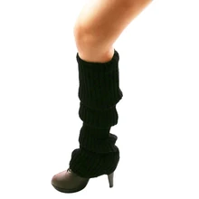 Женские зимние вязаные гетры до колена, леггинсы, носки для обуви, сутулятся