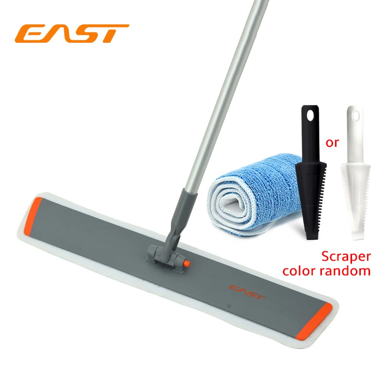 

East 60CM Flat Mop Cleaning Floor Microfiber Towel Mop Cleaning For Home and Kitchen Floor Mop Household Cleaning Tools