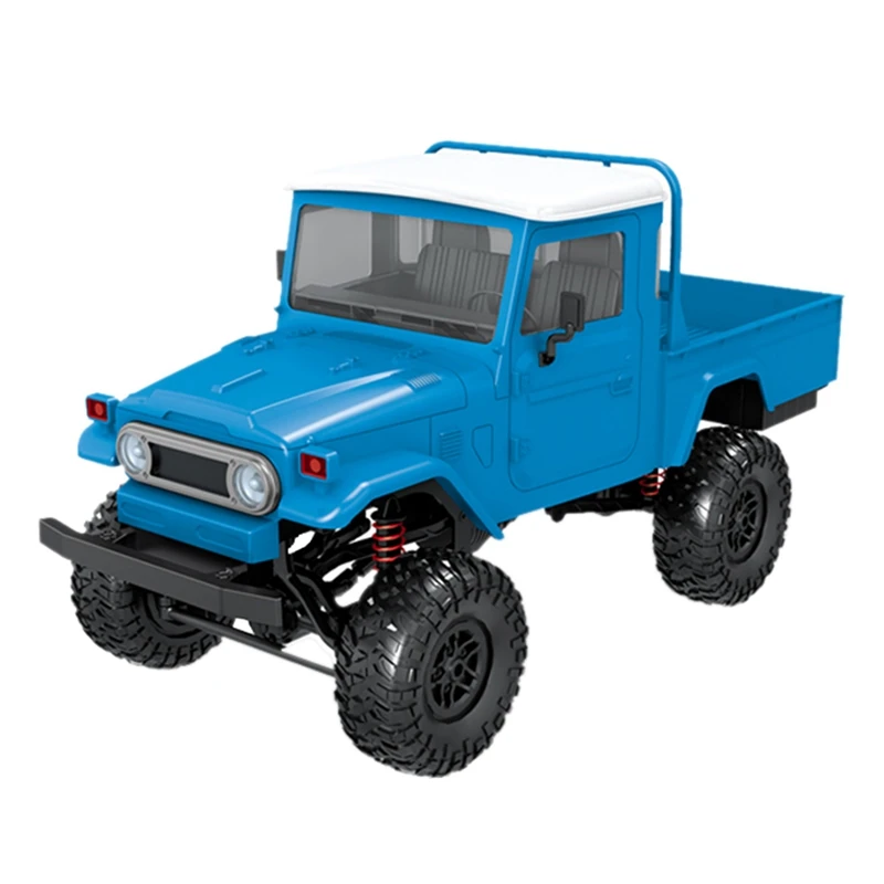 Модель Fj45 Rtr 1/12 2,4G 4Wd Rc автомобиль и светодиодный светильник гусеничный грузовик для скалолазания по бездорожью для мальчиков(синий