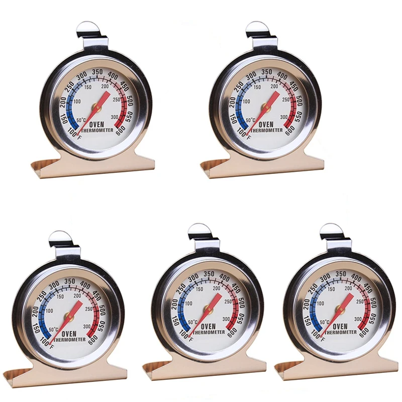 5 Pcs High Temperature Resistant Oven Thermometers Household Stainless Steel Thermometer BBQ Baking Tools |