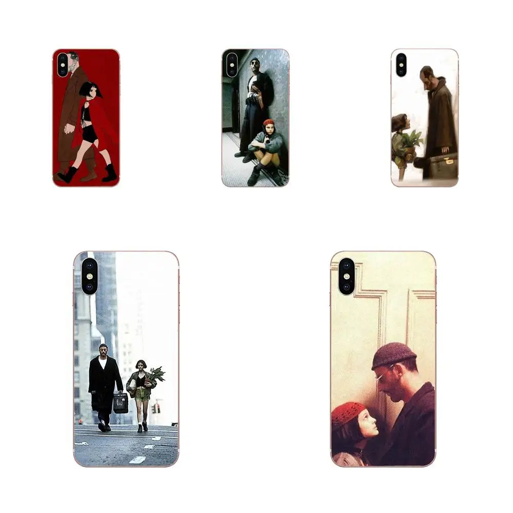 TPU Transparent Cover Bag Leon And Mathilda For Apple iPhone 4 4S 5 5C 5S SE SE2 6 6S 7 8 11 Plus Pro X XS Max XR | Мобильные