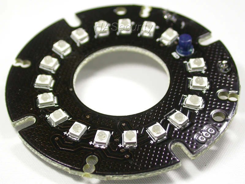 Pure Infrared 18x IR LED board for CCTV cameras night vision (outer diameter 55mm / inner 22mm ) for M12 or M16 mount Lens