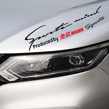 

1Pcs PVC Car Reflective Lamp Eyebrow Mugen Sports Emblem Sticker Decoration Decal For Honda Civic Accord CRV Car Accessories