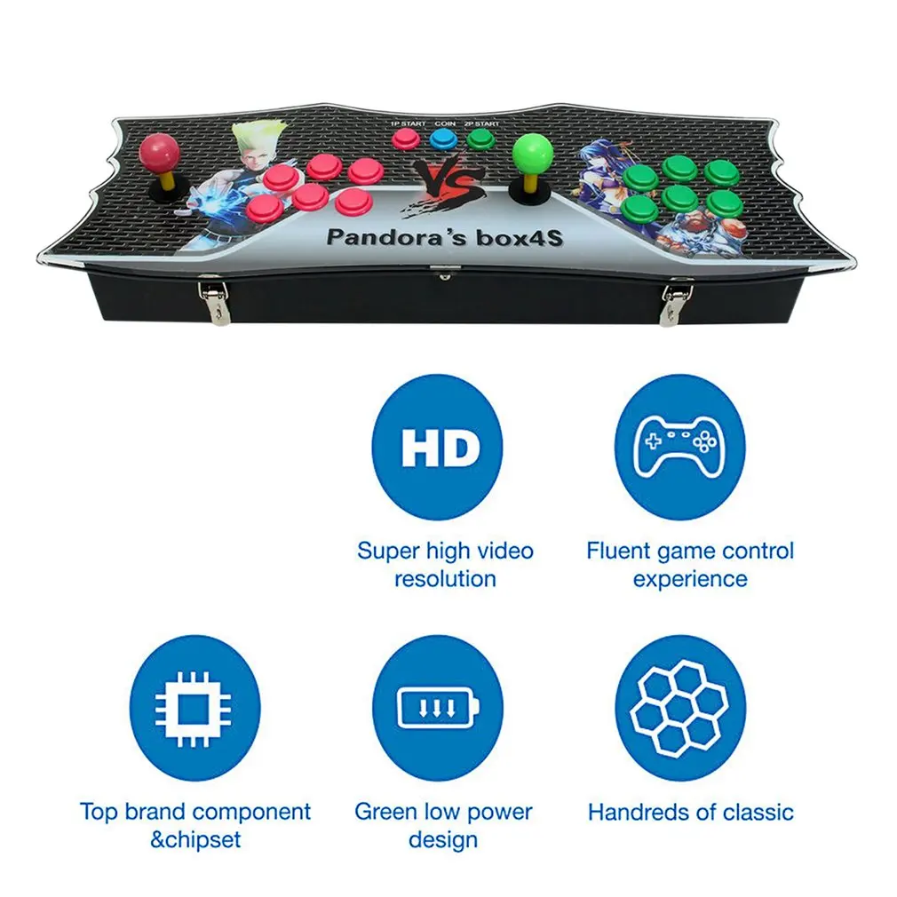 Ergonomic Design 875 in 1 Classic Games Home Multiplayer Arcade Game Console Controller Kit Set Double Joystick Console